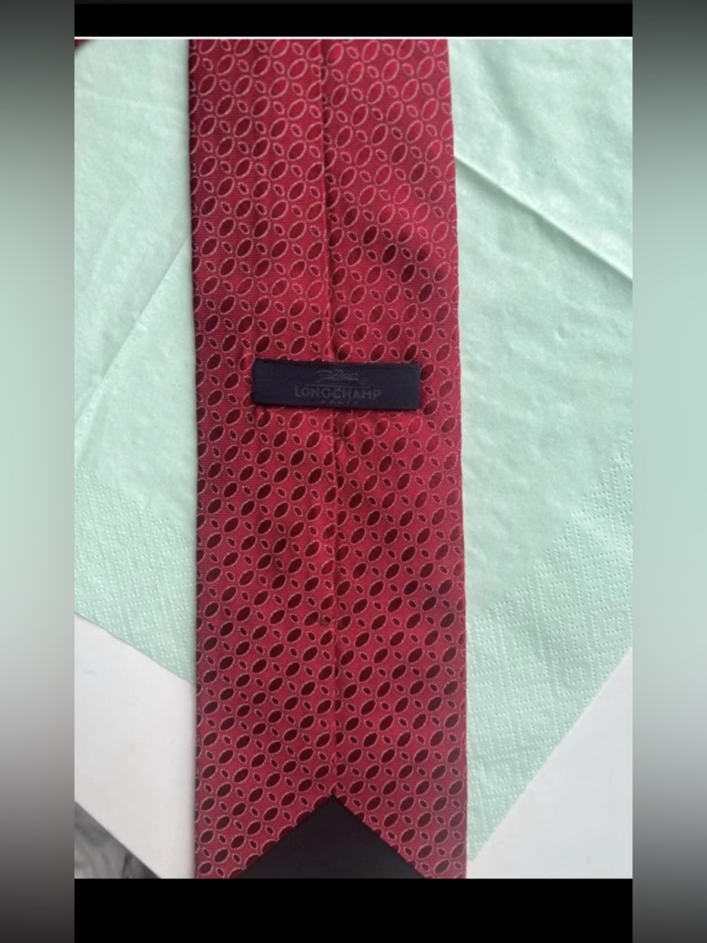 Vintage EUC Longchamp Floral  Pattern  Silk Tie Men’s Necktie Made In Italy